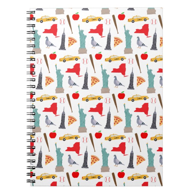 Caderno Espiral Ícones de Nova Iorque (Frente)