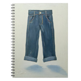 Caderno Espiral Ícones índios Painterly Denim Art Denimhead
