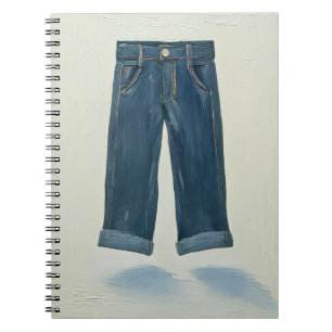 Caderno Espiral Ícones índios Painterly Denim Art Denimhead