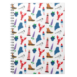 Caderno Espiral Ícones Maine