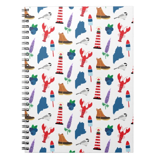 Caderno Espiral Ícones Maine (Frente)