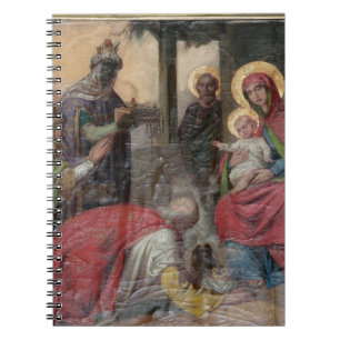 Caderno Espiral Icongrafia ortodoxa sérvia na Igreja Valjevo. -