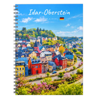 Caderno Espiral Idar-Oberstein, Alemanha - Cidade Colorida