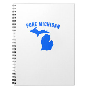 Caderno Espiral Ideia de diversão do Lago Água de Pura Michigan
