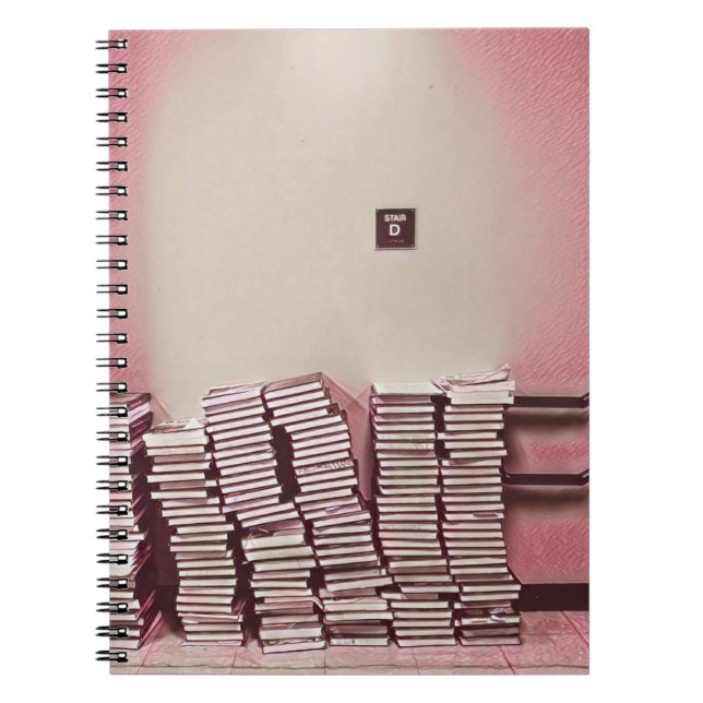 Caderno Espiral Ideia de presente do dia da biblioteca internacion (Frente)