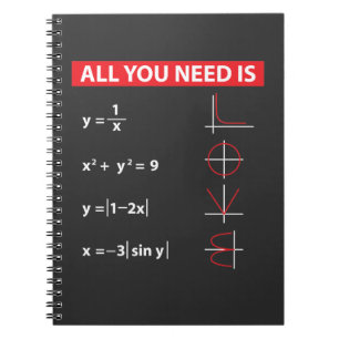 Caderno Espiral Ideia do presente do professor de matemática da
