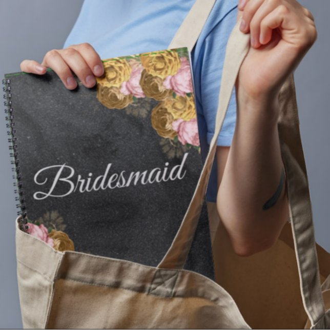 Caderno Espiral Ideia Personalizada de Oferta de Bridesmaid (Criador carregado)