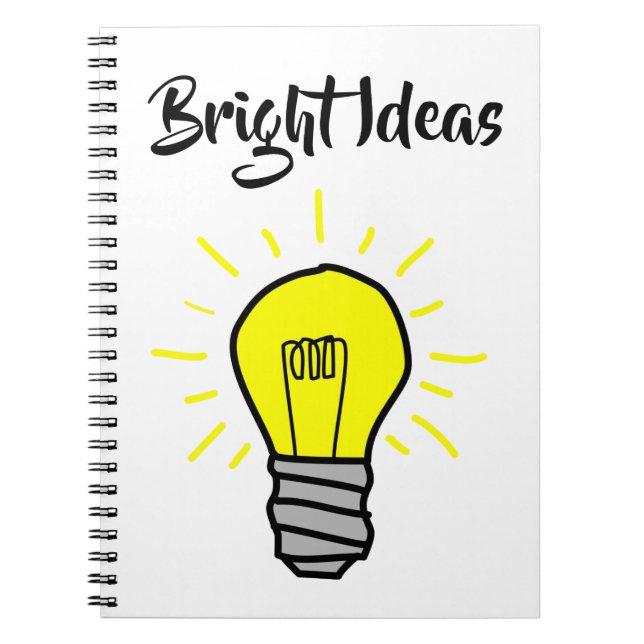 Caderno Espiral Ideias brilhantes (Frente)