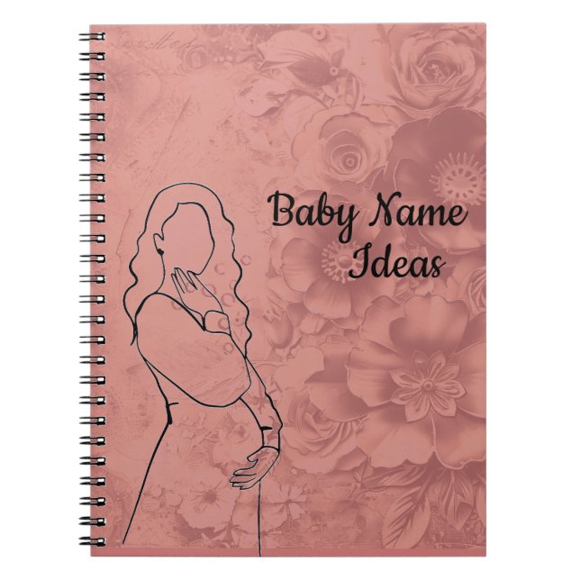 Caderno Espiral Ideias de Nomes de Bebê (Frente)
