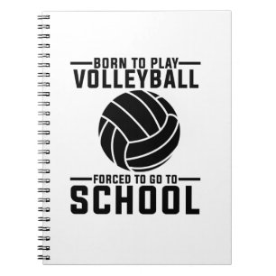 Caderno Espiral Ideias de presentes de vôlei   Equipe de jogadore