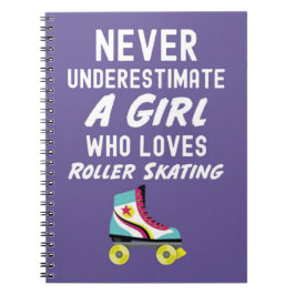 Caderno Espiral Ideias de Presentes Fofos para Patinadores de Roda