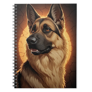 Caderno Espiral 🐾 Ideias de Presentes para Amantes do Pastor Alem