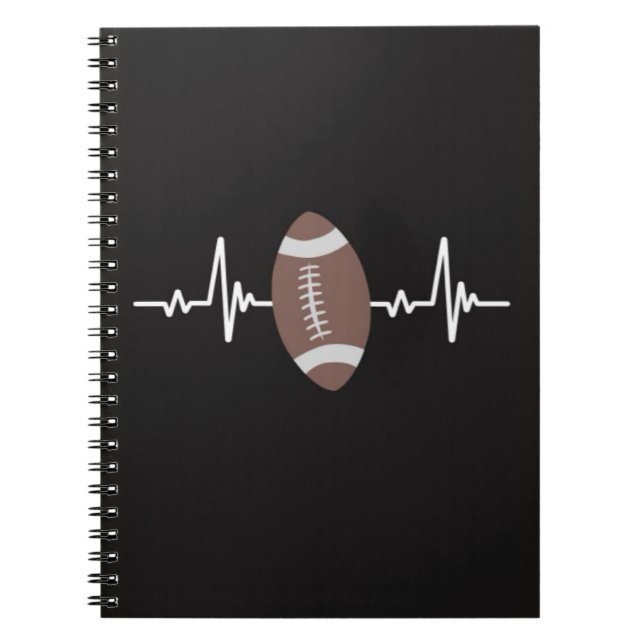 Caderno Espiral Ideias de Presentes para Fã de Futebol para Jogado (Frente)