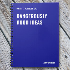 Caderno Espiral Ideias Perigosamente Boas Citação Engraçada