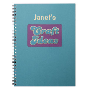 Caderno Espiral Ideias personalizadas do Artesanato