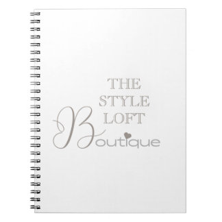 Caderno Espiral Identidade Visual de Loja Boutique com Letra Inici