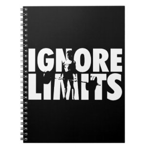 Caderno Espiral IGNORAR LIMITES - Motivação de elevação de peso fe