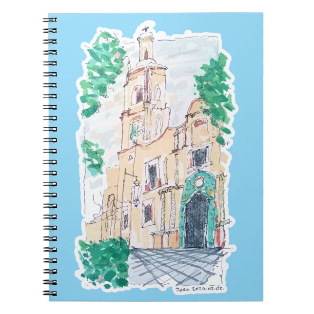 Caderno Espiral Igreja Amarela (Frente)