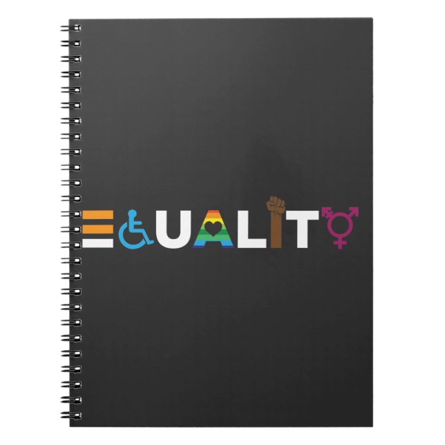 Caderno Espiral Igualdade de Direitos Humanos, Direitos LGBTQ, Org (Frente)