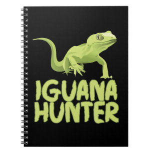 Caderno Espiral Iguana Hunter - Funny Iguana Reptile Lizard Pet