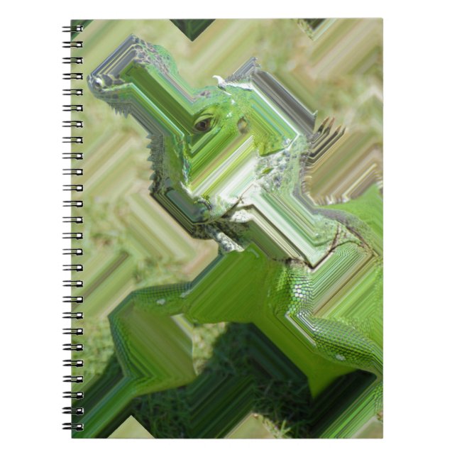 Caderno Espiral Iguana Verde (Frente)