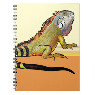Caderno Espiral iguana verde
