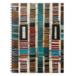 Caderno Espiral Ilha Caribe Africana de Luxo sofisticada