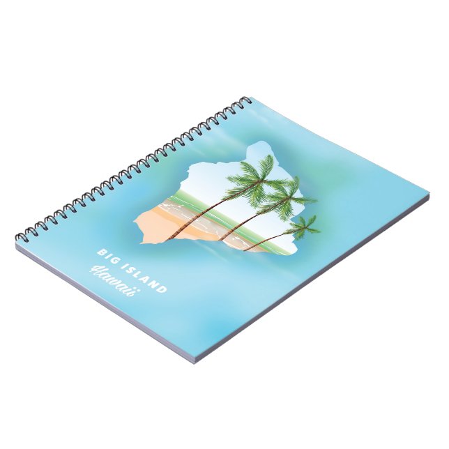 Caderno Espiral Ilha Grande do Havaí (Left Side)