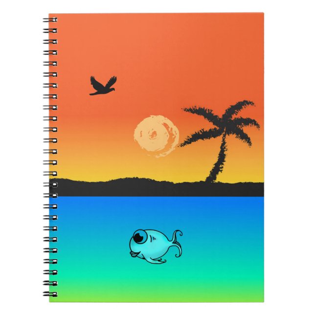 Caderno Espiral Ilha Sunset (Frente)