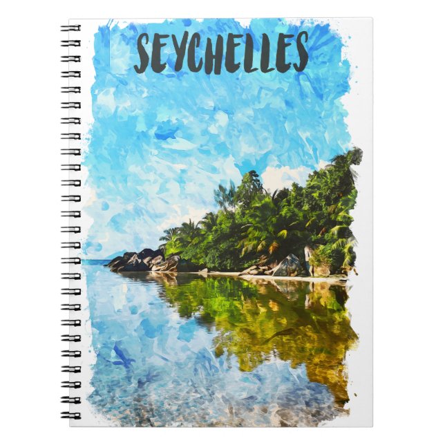 Caderno Espiral Ilha Tropical Viagem (Frente)