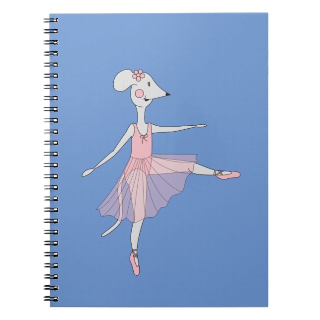 Caderno Espiral illusima Bailarina Rato (Frente)