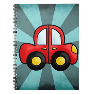 Caderno Espiral Ilustração de Carro Antigo – Arte de Automóvel Clá