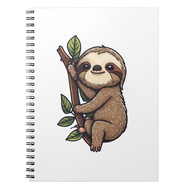 Caderno Espiral Ilustração de desenho animado (Frente)