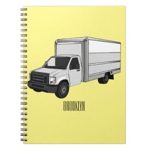 Caderno Espiral Ilustração de desenho animado de caminhão
