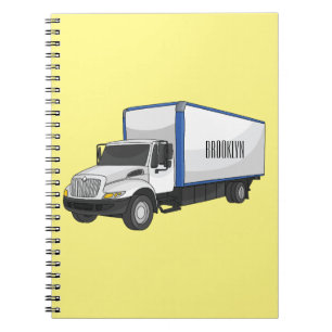 Caderno Espiral Ilustração de desenho animado de caminhão