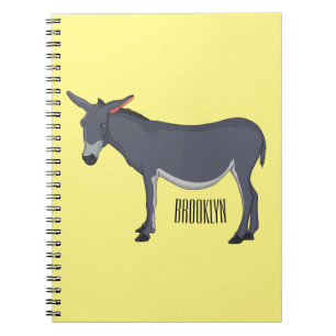 Caderno Espiral Ilustração de desenho animado de Donkey