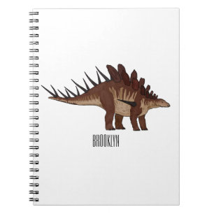 Caderno Espiral Ilustração de desenho animado de Kentrosaurus