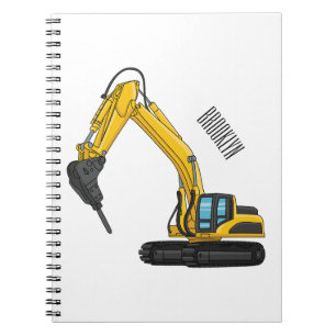 Caderno Espiral Ilustração de desenho animado do Breaker
