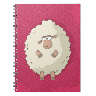 Caderno Espiral Ilustração de um carneiro gigante bonito e