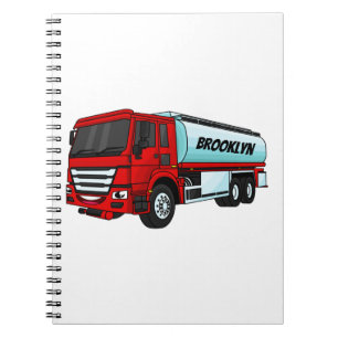 Caderno Espiral Ilustração do desenho animado do transporte de cam