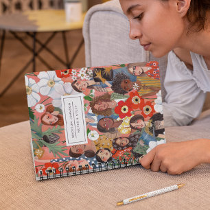 Caderno Espiral Ilustração do Dia Internacional da Mulher