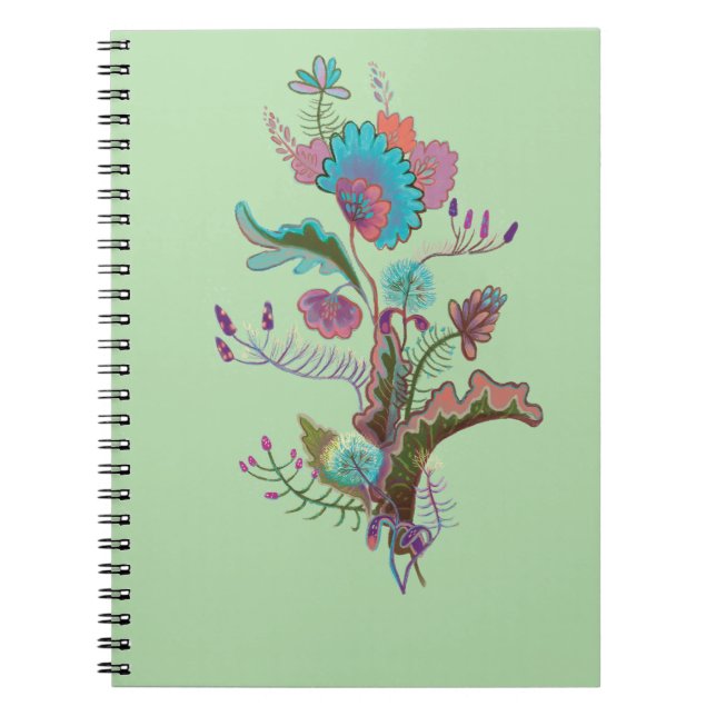 Caderno Espiral ilustração ornamental (Frente)