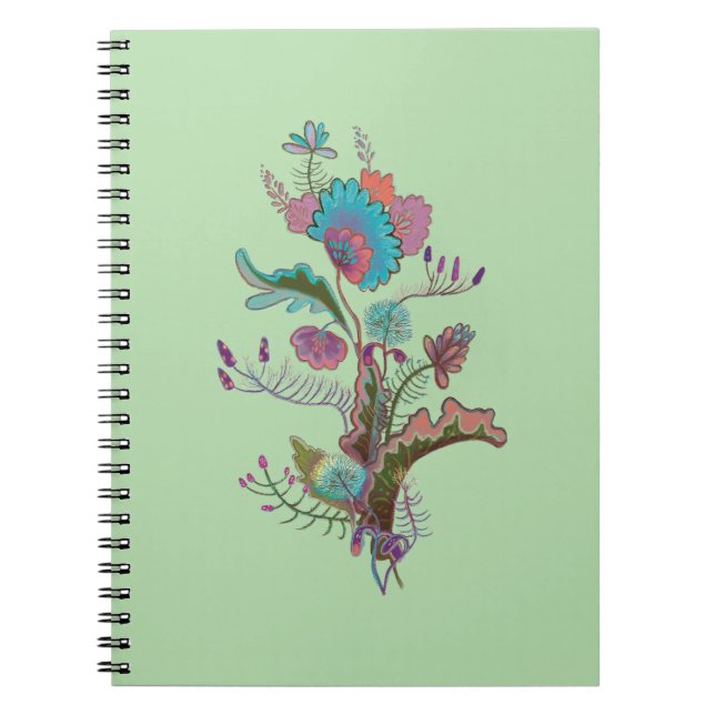 Caderno Espiral ilustração ornamental (Frente)