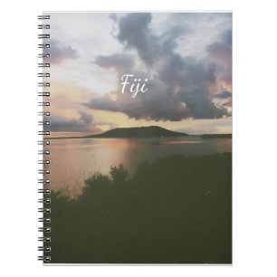 Caderno Espiral Ímã de Foto Flexível da Ilha Tropical de Fiji