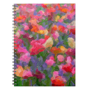 Caderno Espiral Imagem colorida com um fundo diferente