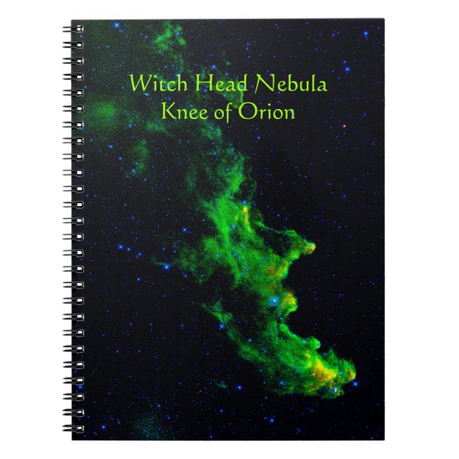Caderno Espiral Imagem da astronomia espacial profunda da Nebulosa (Frente)