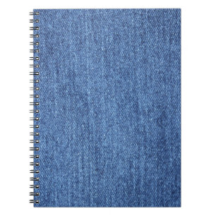 Caderno Espiral Imagem de aparência de textura branca azul de deni