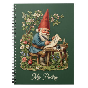 Caderno Espiral Imagem de Cicatriz Vintage - GNOMOS DE JARDIM 20