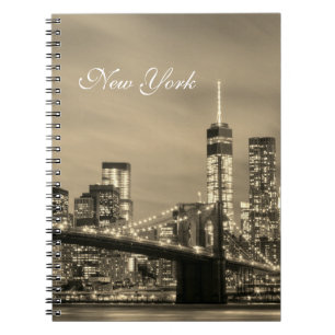 Caderno Espiral Imagem de Nova Iorque Nova Iorque