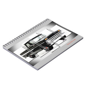 Caderno Espiral Imagem do carro clássico para o notebook